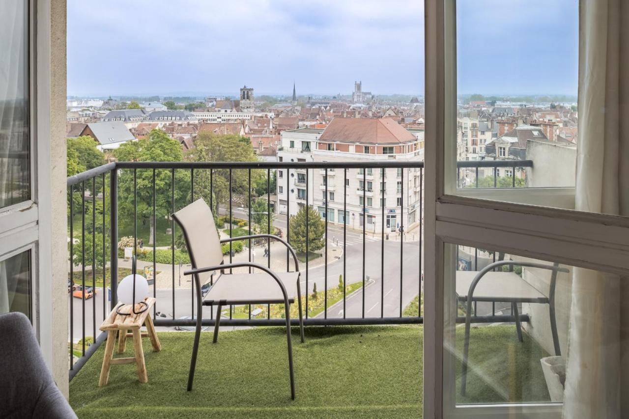 Evasion Urbaine - Vue Panoramique - Proche Gare Apartment Troyes Exterior photo