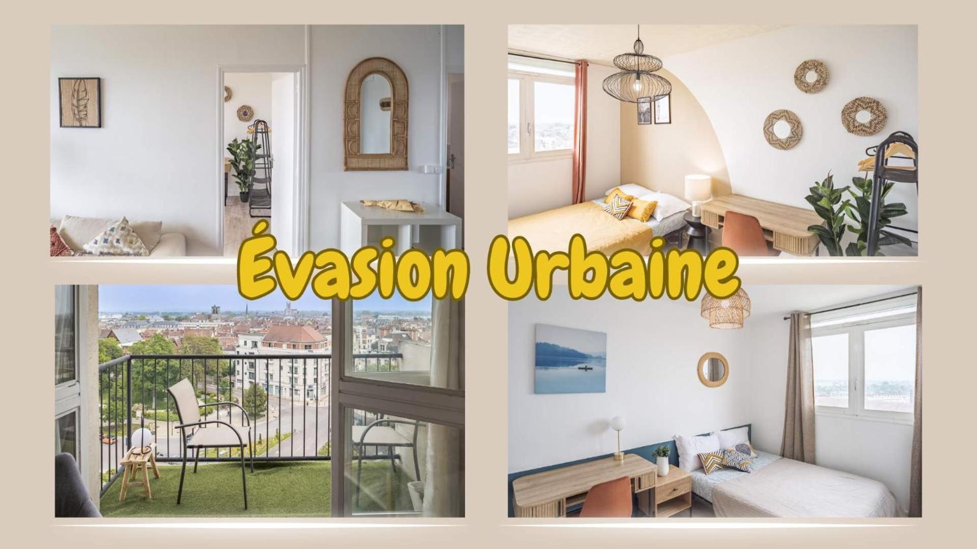 Evasion Urbaine - Vue Panoramique - Proche Gare Apartment Troyes Exterior photo